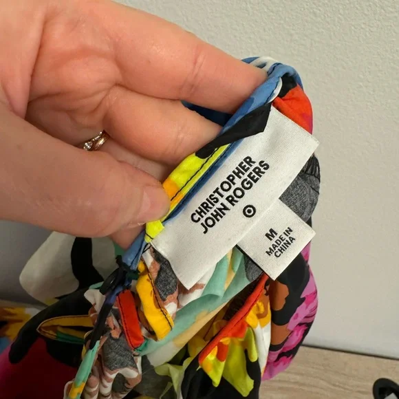 Blue and Pink Puff Sleeve Maxi Sundress - Picture 11 of 12